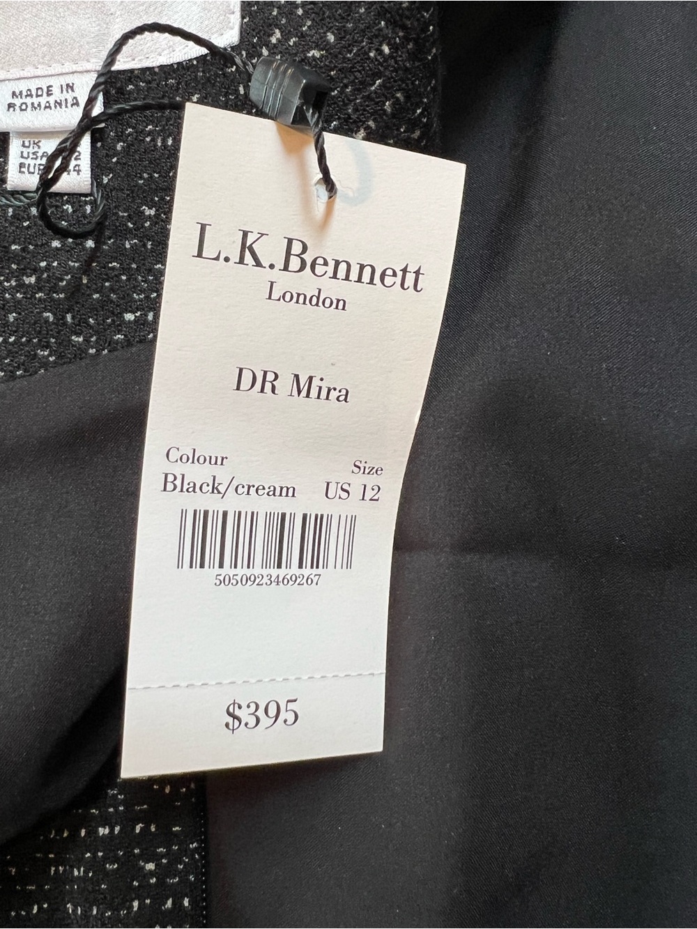 NWT LK Bennett  Mira sheath midi dress, Size 12 US - Picture 8 of 10